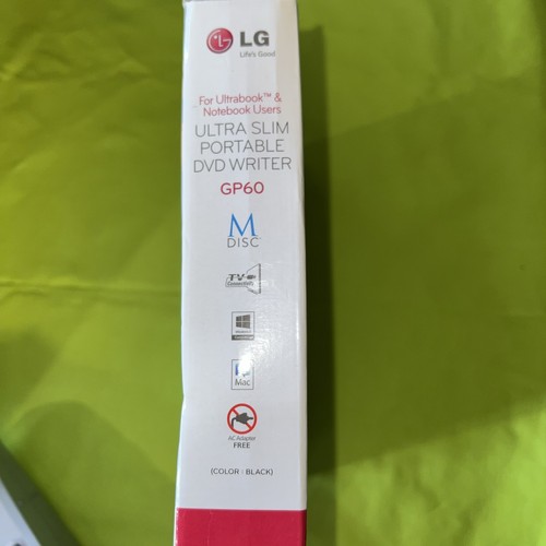 LG External DVD-WRITER Black Ultra-Slim Portable SP60 DVD-RW (OPEN BOX ) - 第 7/8 張圖片