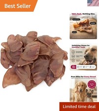 Whole Pig Ears for Dogs - All-Natural Slow-Roasted Chews that Clean Teeth and...