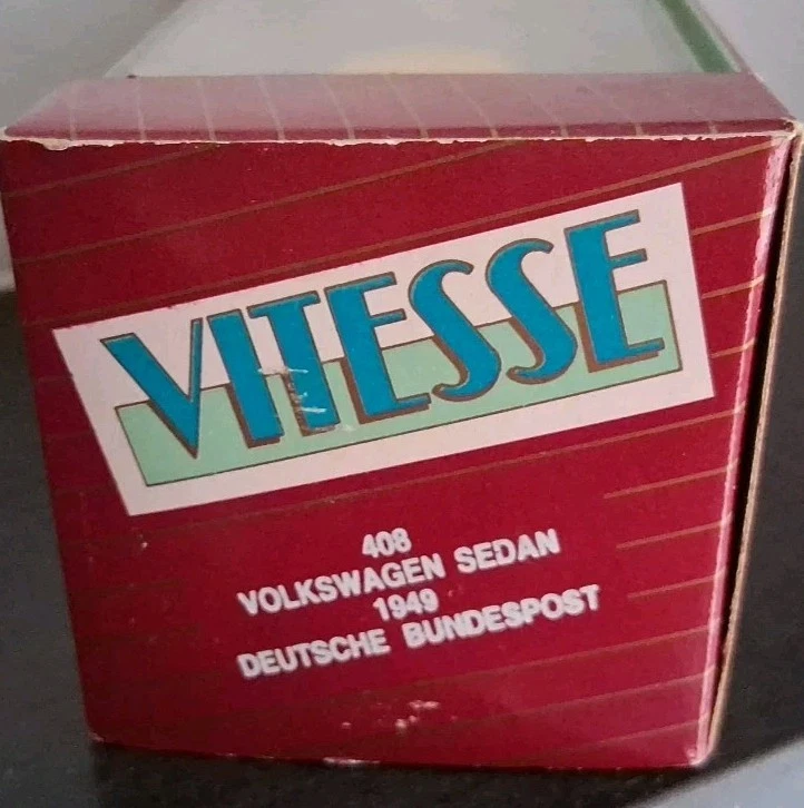 VITESSE 408 VOLKSWAGEN SEDAN 1949 DEUTSCHE BUNDESPOST-  CON BOX - Immagine 3 di 4