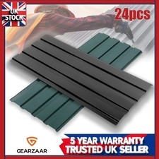 24X Corrugated Metal Roof Sheets for Garage Carport Shed Roofing Panels UK