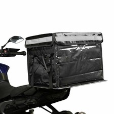 62L Food Delivery Bag for Bike and Scooter Insulated Cooler Backpack Black UK