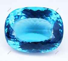 422.15Ct Natural Bluish Green Grandidierite Cushion Cut Certified Loose Gemstone