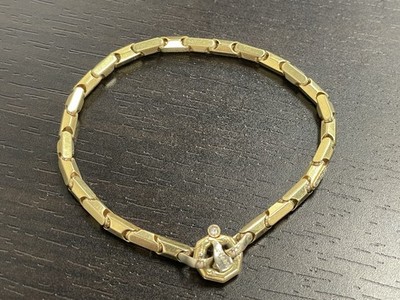 Baraka 18k Gold Bracelet With Diamond 16.7g 8 