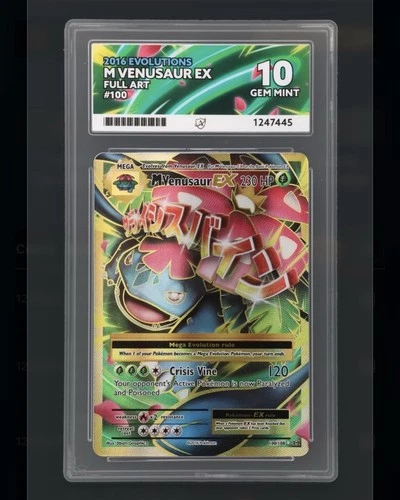 Ace 10 Pokémon TCG 2016 Evolutions Mega Venusaur EX Full Art #100/108