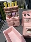 Vintage TICO Pink Plastic Barbie Size Kitchen Appliance Lot + Misc Grocery Items — photo 2