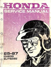 Honda CH250 : ELITE 250 : Spacy : Freeway ~ Workshop SERVICE MANUAL ~ 1985 1987