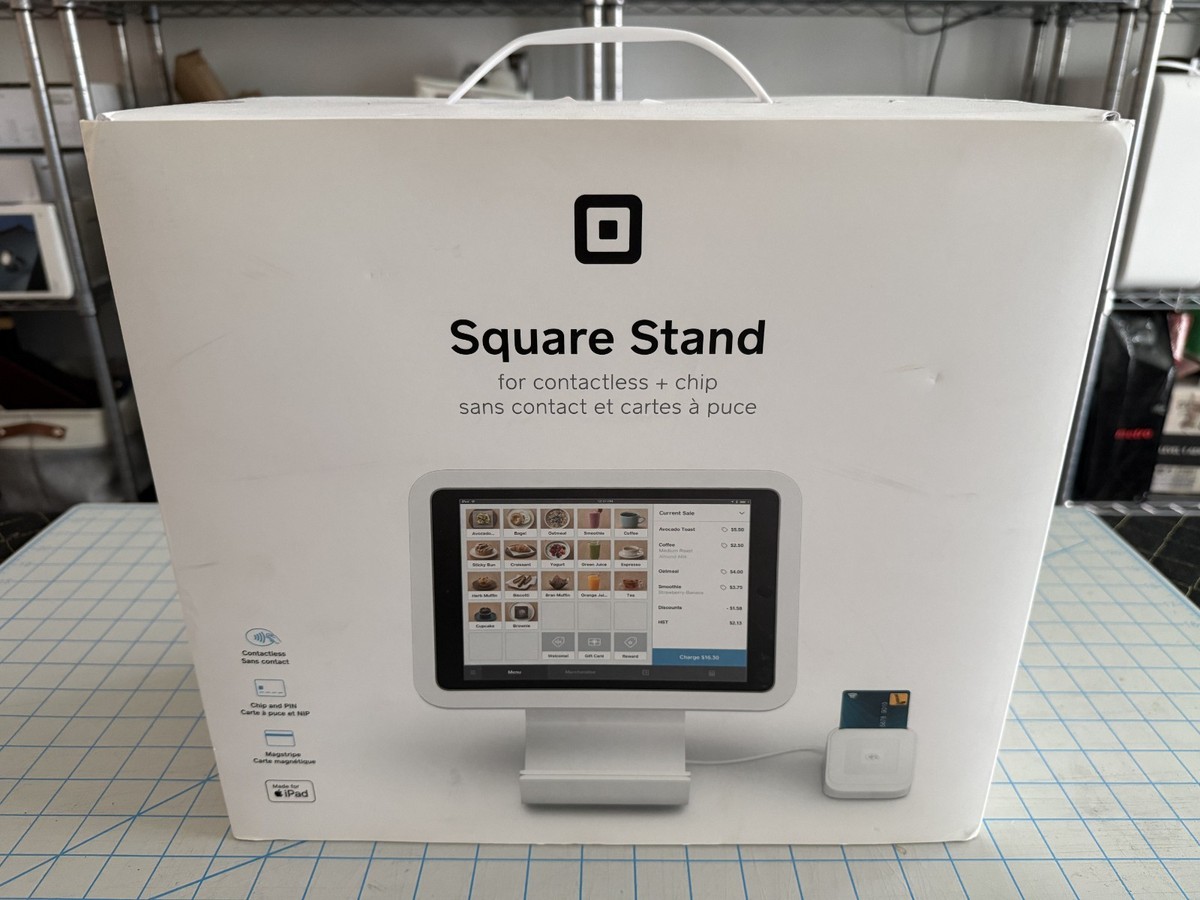 Square - Stand for contactless and chip (for 10.2” & 10.5” iPads