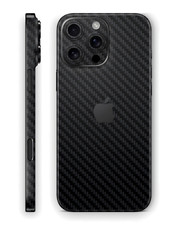 AuraSkins Black Carbon Fiber Phone Skin Wrap for iPhone   Precut Vinyl Decal