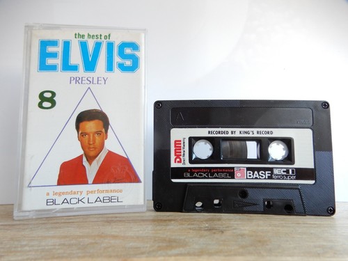 ELVIS PRESLEY 8 BEST OF KASSETTE MC TAPE BASF KING'S RECORD BLACK LABEL DMM RAR