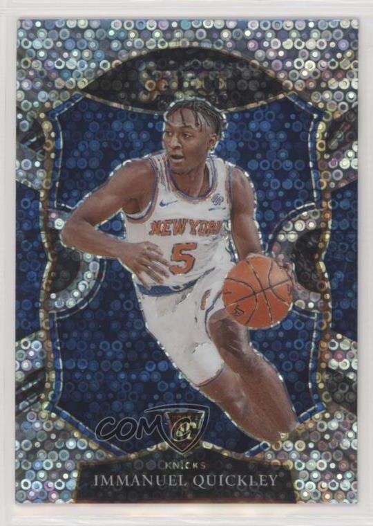 2020-21 Panini Select Concourse Disco Prizm Immanuel Quickley #85 Rookie RC 4f5