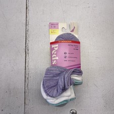 Peds No-Show Socks Womens Medium 5-10 Multicolor 7 Pairs All Day Active Sport