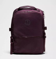 NWT Lululemon New Crew Backpack 22L Updated - Black Plum (LU9CLES BLPM)