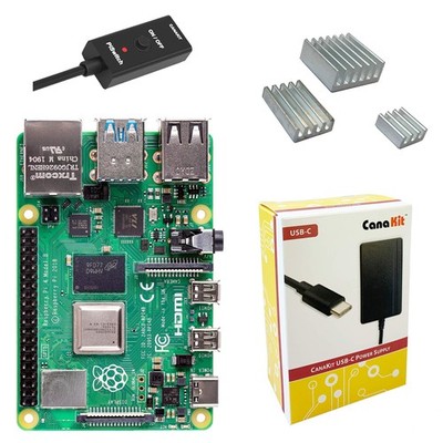 Raspberry Pi 4 4GB Basic Kit PiSwitch 4GB RAM Mini Computer Motherboard Maker