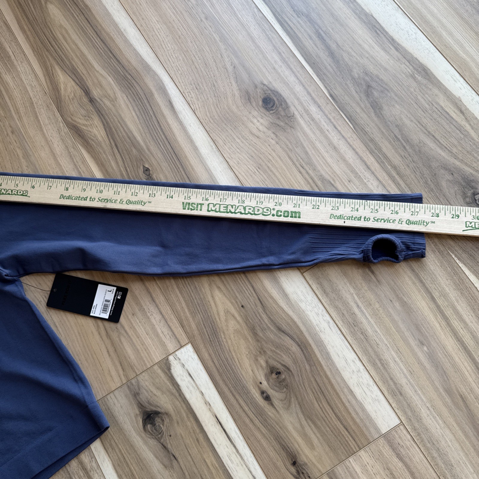 90 Degree by Reflex Women's Athletic Long Sleeve Mock Neck Top  Blue - Size L