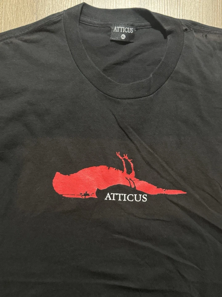 Camiseta De Colección Y2K ATTICUS Logo Blink 182 Pop Punk Talla XL Foto 4 de 4