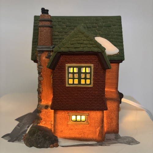 Dept 56 Heritage Village Dickens "Browning Cottage" #58246 con luce, scatola come nuovo!! - Foto 4 di 18