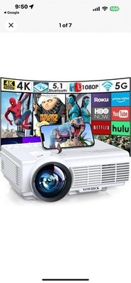 YOWHICK DP01 LED Projector - 1080P Output (White)