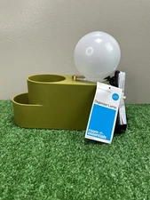 Room Essentials Organizer Lamp Sage Green LED Dimmable Touch Switch New