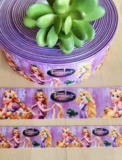 7/8  1.5" 1 YD Tangled Grosgrain Ribbon Rapunzel Disney Princess Pascal