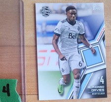 2018 TOPPS MLS Alphonso Davies Rookie card #157 Real Rookie 24 under 24. rookie card picture