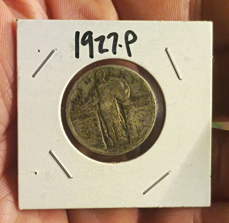 Standing Liberty Quarter 25C 1927-P Type 2 90% Silver Philly