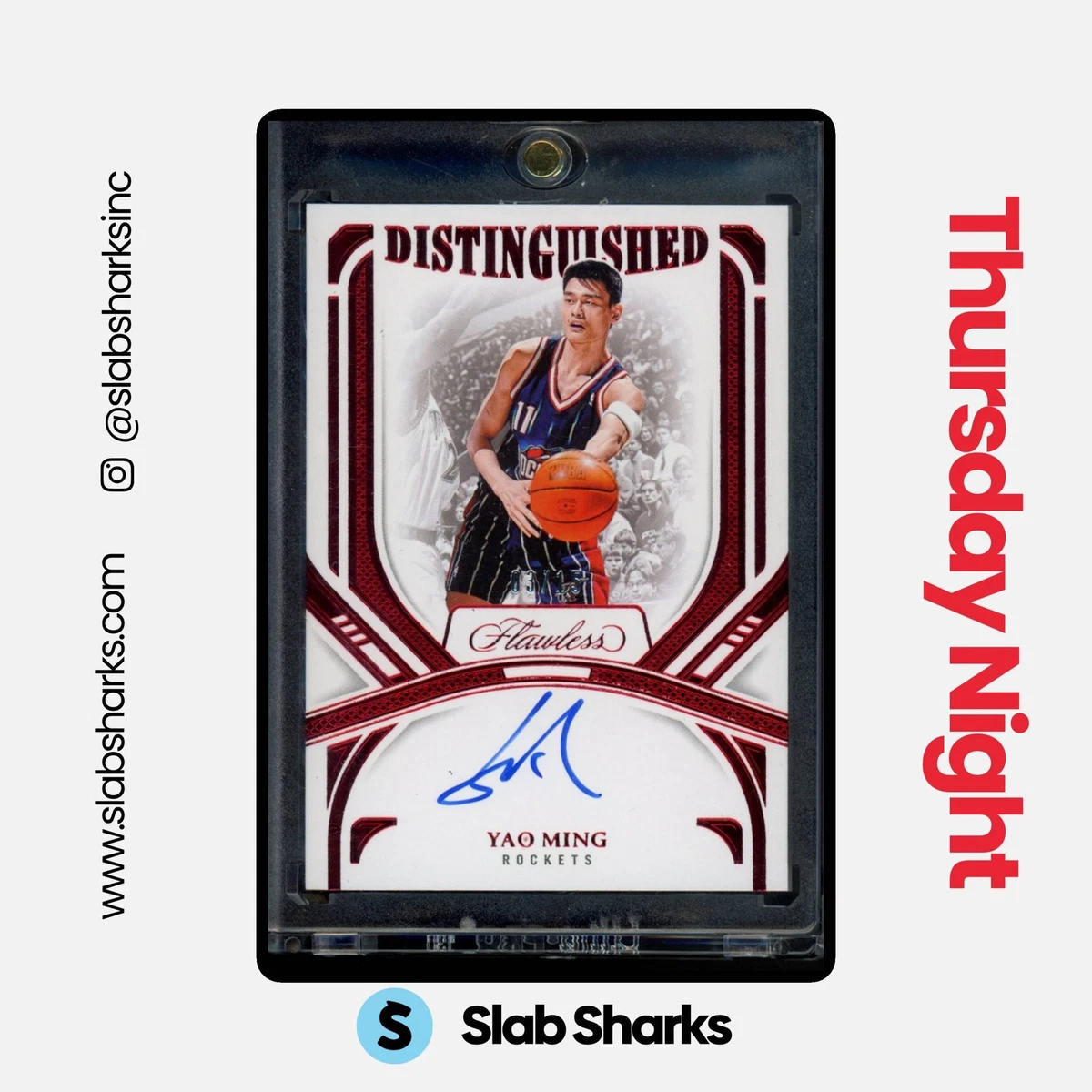 Panini Yao Ming Basketball Autographed Sports Trading Cards