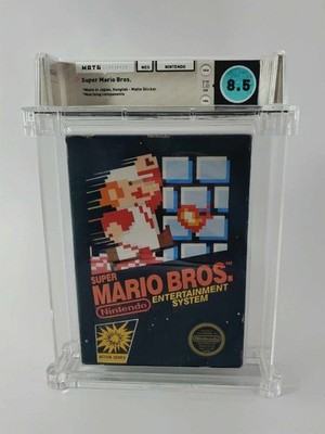 Super Mario Bros. Nintendo NES   Wata 8.5 CIB   Matte Sticker NYC Test Market
