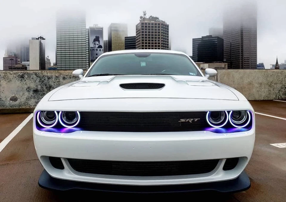 Oracle LED Waterproof Halo Lights Kit Set For Dodge Challenger 2015-2023 Foto 2 de 4