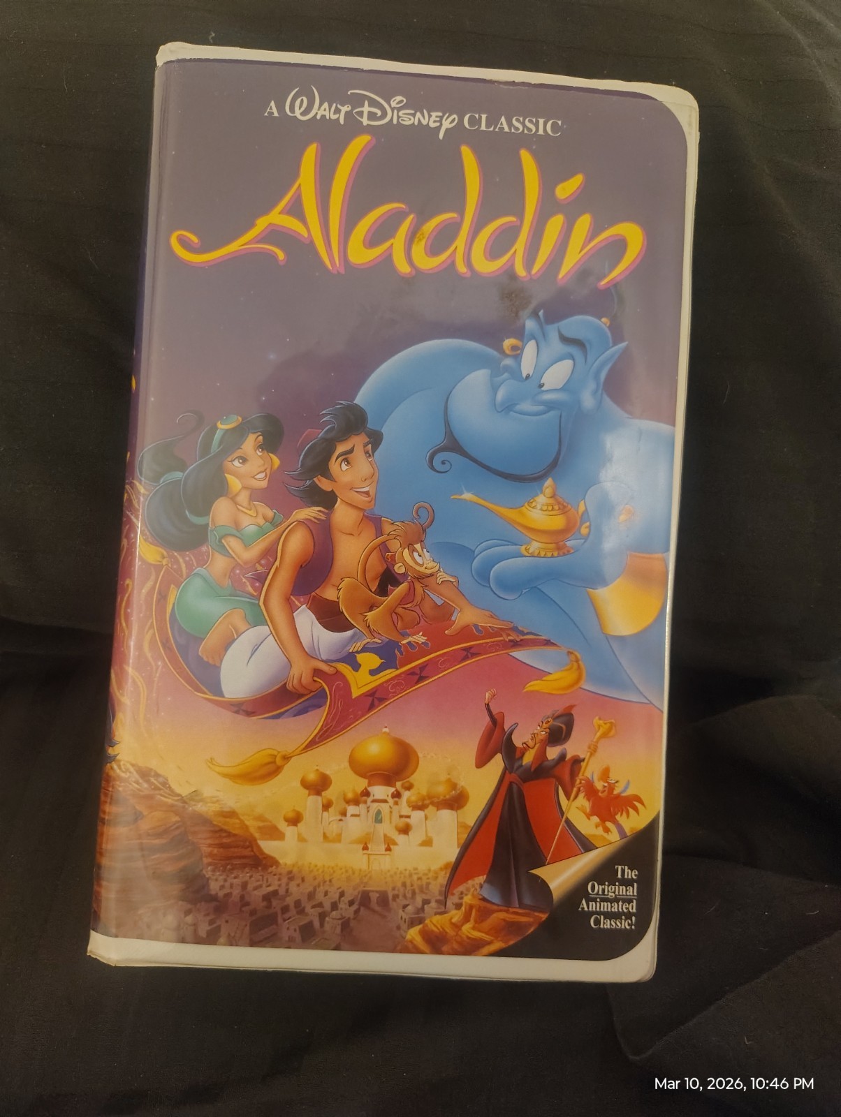 Walt Disney's Aladdin VHS Tape RARE Black Diamond Classic #1662