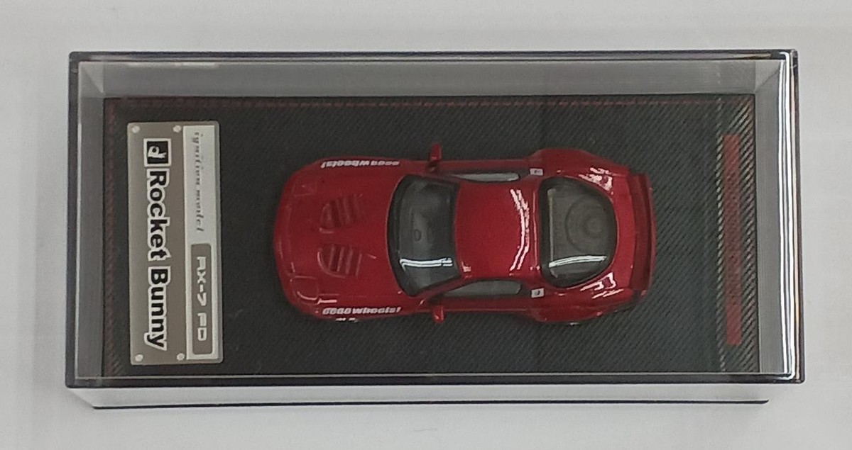 自動車 ignition model Rocket Bunny RX-7 FD 1/64 Ignition Model 1:64 Mazda RX-7 FD3S Rocket Bunny in White