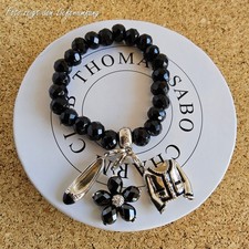 Thomas Sabo Obsidian-Armband + 3 Luxus Maxi C...