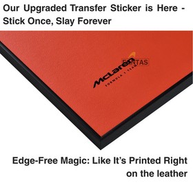 Classic Leather Wall Mount Display for LEGO&reg; Technic&trade; Mclaren Orange