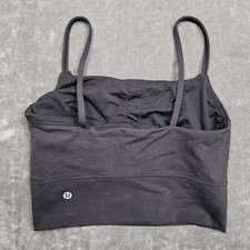 Lululemon Tank Top Womens 4 Black Built In Bra Cami Yoga Athletic Gym Workout