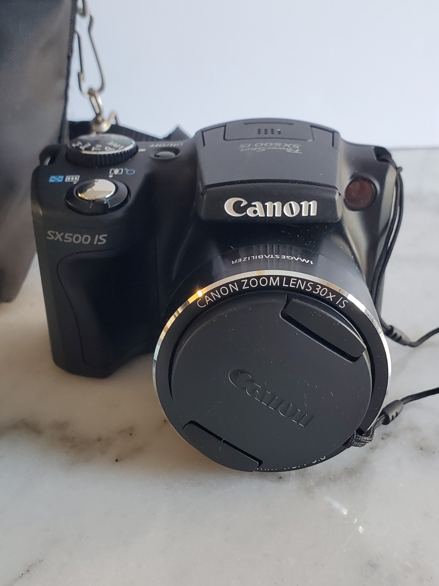 Canon PowerShot SX500 IS 16.0MP Digital Bridge Camera Case Battery