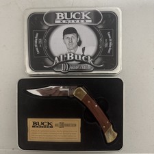 Buck Knives 110 Folding Hunter 120 Years Collectors Edition Coin & Tin Included