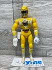 1993 Bandai Mighty Morphin Power Rangers Yellow Ranger 8" Action Figure Vintage