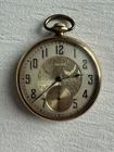 Antique Running 1923 Elgin Floral Art Deco 14k Gold Fill Mechanical Pocket Watch