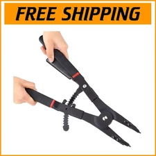 Professional 16" Circlip Pliers Set with 12 Interchangeable Tips for Vehicles