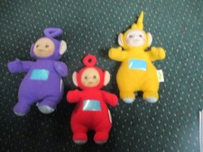 Vintage Teletubbies Collectible Toy 3 Full-Size Very nice Plush Doll 12-15"