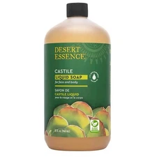 Desert Essence Castile Liquid Soap with Tea Tree Oil 32 oz Liquid