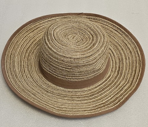 Solar Escape Wide Brim Brown Tan Hat Beach Sun Summer Adjustable Garden Hiking - Picture 2 of 10
