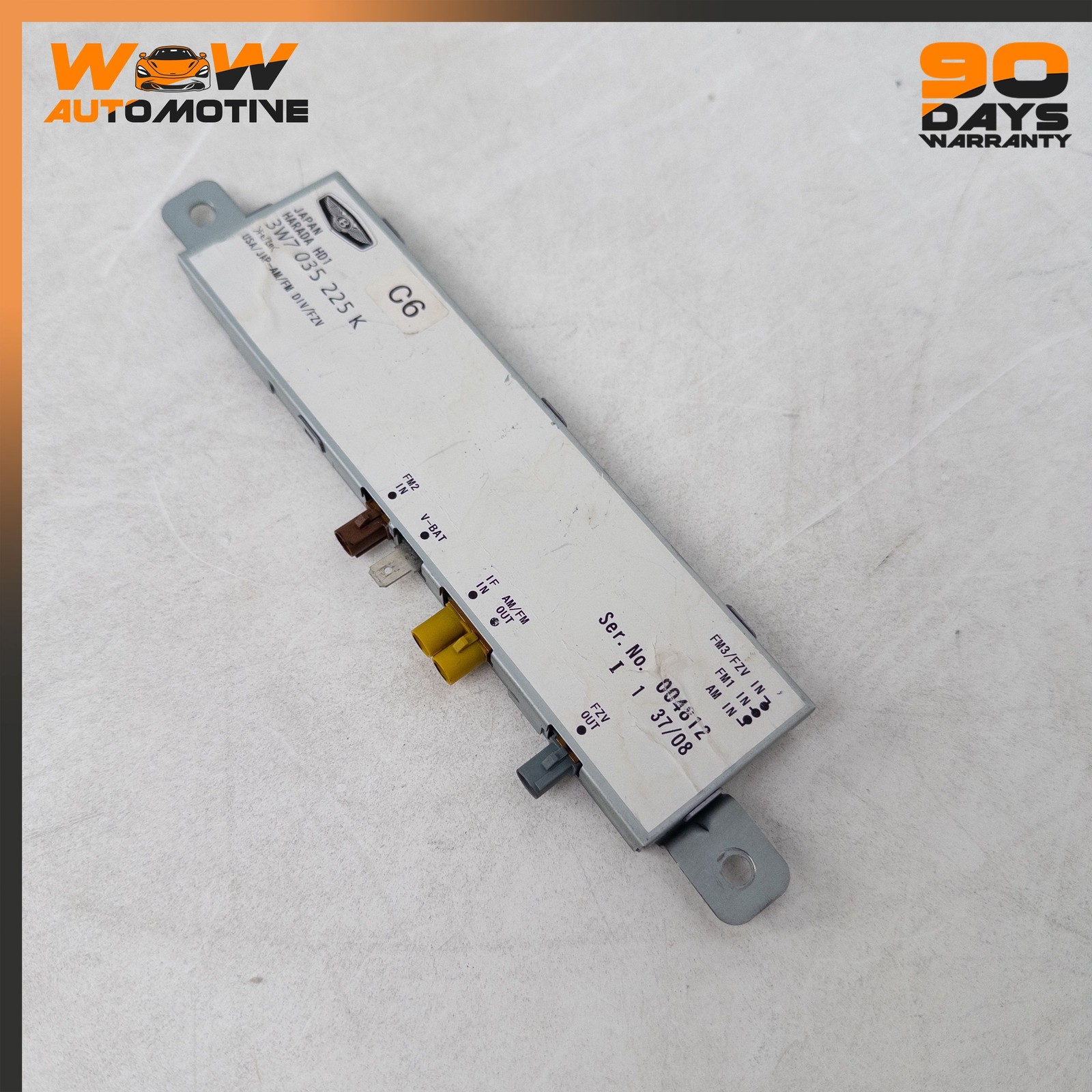 07-13 BENTLEY CONTINENTAL GTC SPEED REAR ANTENNA BOOSTER MODULE UNIT OEM