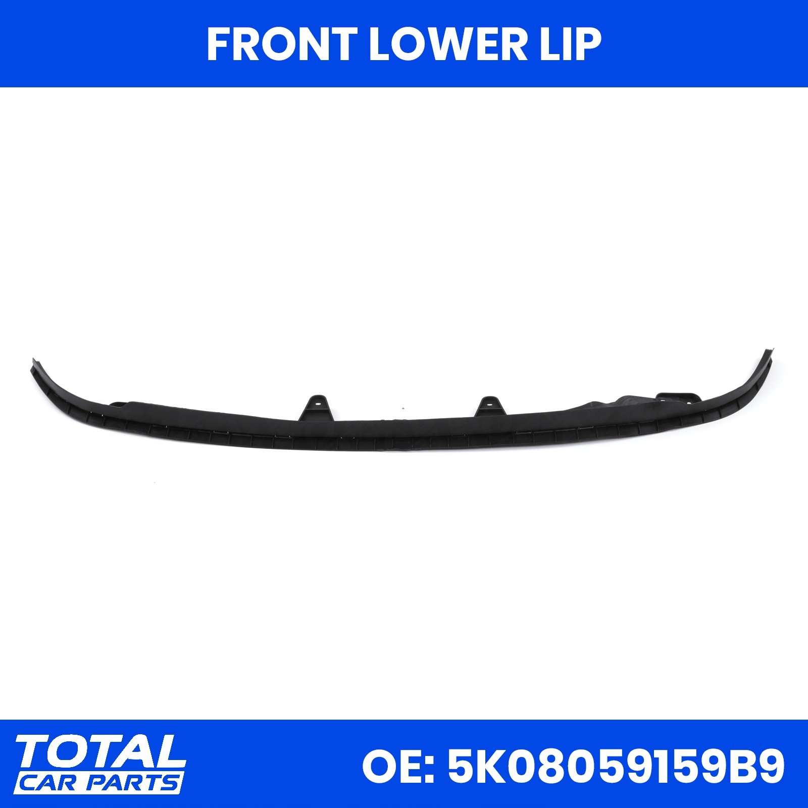 FRONT LOWER LIP BUMPER SPLITTER SPOILER LIP VALANCE FOR VW GOLF MK6 2008-2013