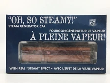 HO Rapido 107171 Milwaukee Road Steam Generator Car MILW #77 Metal Wheels