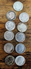 Roosevelt Silver Dimes 1950's (Lot Of 11)