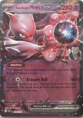 Team Rocket's Mewtwo ex - Double Rare ME: Ascended Heroes 079/217 NM