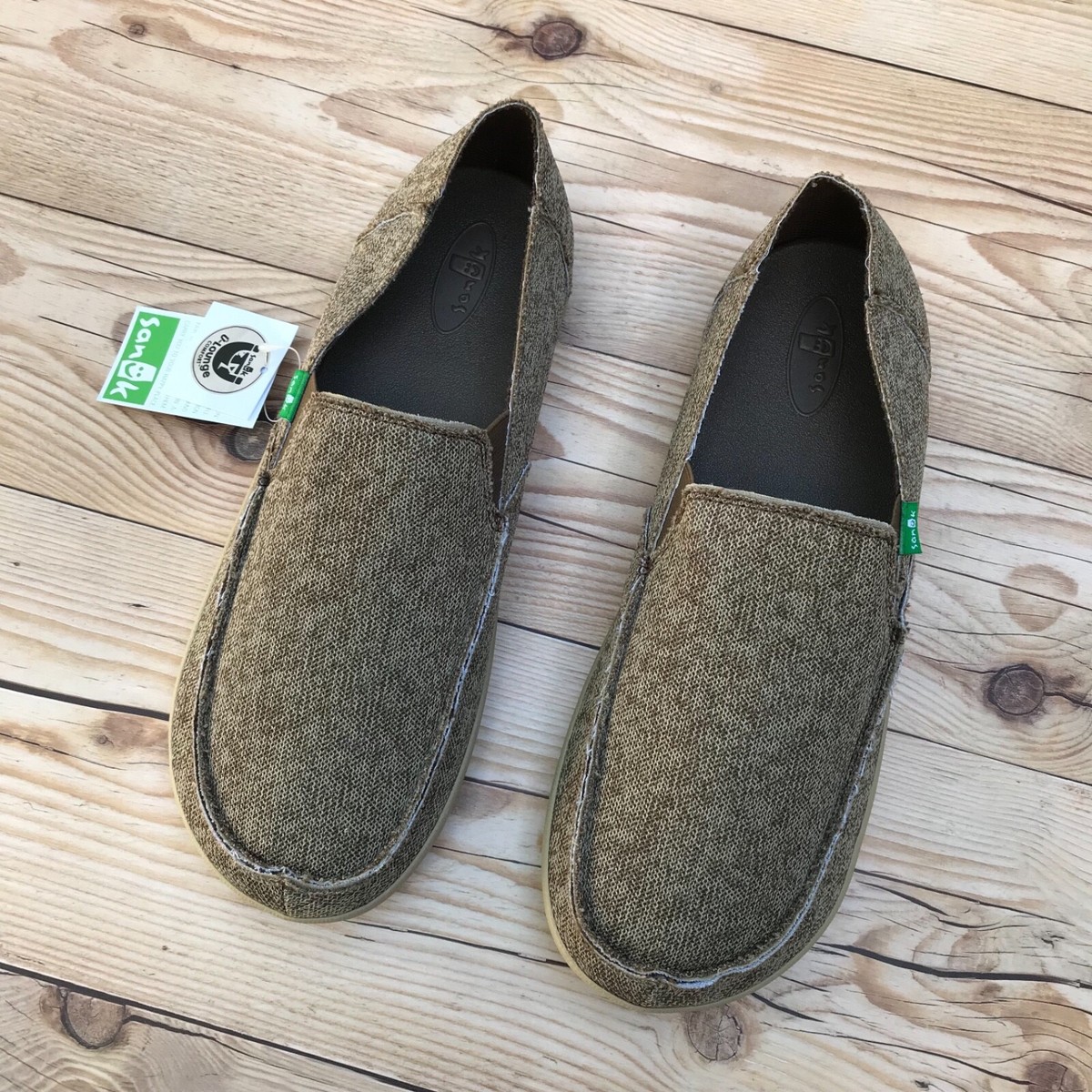 Sanuk Men\'s Size 9 Rounder Hobo Hemp Brown Slip On Shoes 1011665 You Got My Back ST Hemp Mules | Men main image 4