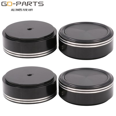 4pcs 58x22mm Aluminum HIFI AMP Speaker Isolation Stand