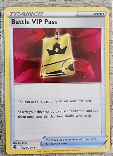 Pokémon TCG Battle VIP Pass Fusion Strike 225/264 Regular Uncommon - Bild 1 von 4