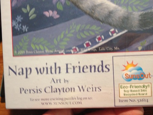 Cat Dog Jigsaw Puzzle 550 Piece Nap With Friends SunsOut New Persis Weirs Sealed - Picture 3 of 4